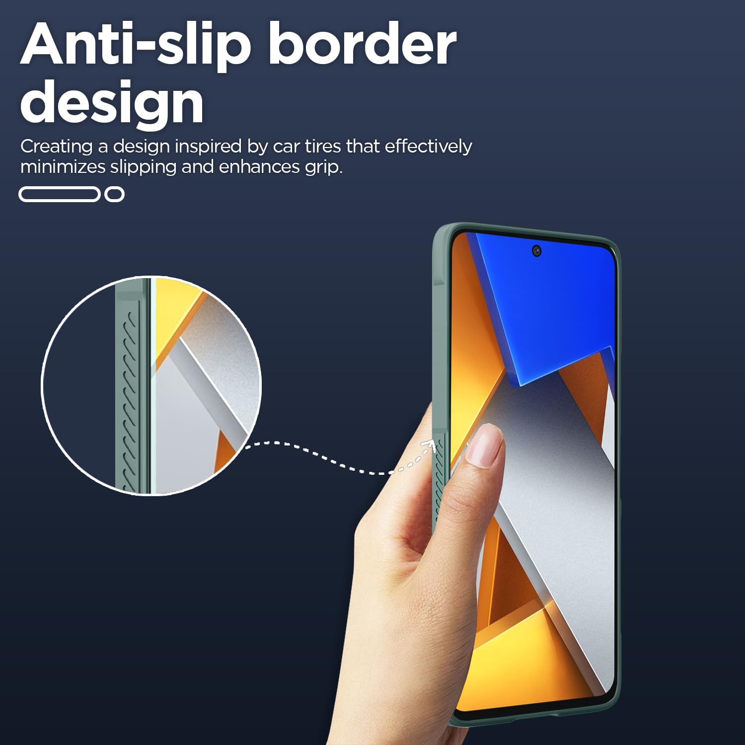 Pikkme green Liquid Silicone mobile cover for Poco X4 Pro 5G – photo 4
