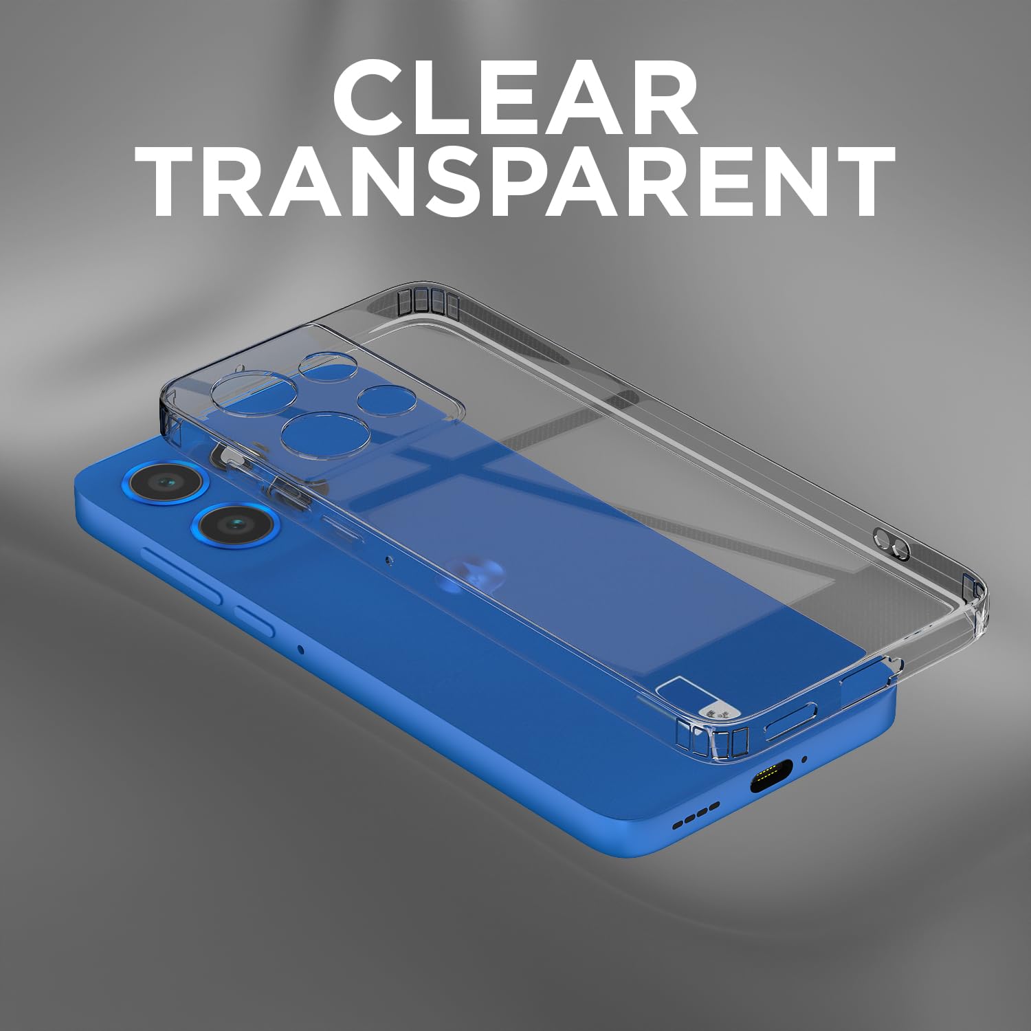 Pikkme transparent Soft Silicone mobile cover for Moto Edge 50 Neo 5G – photo 5