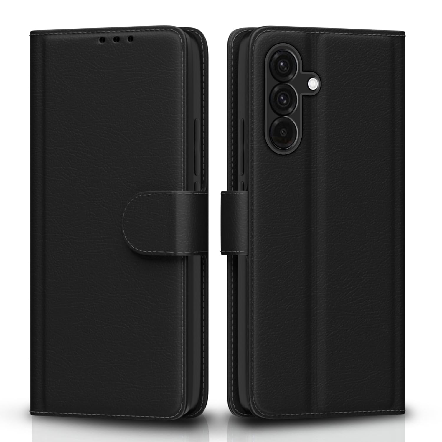 Black Wallet mobile flip cover for Samsung A56 5G – Pikkme