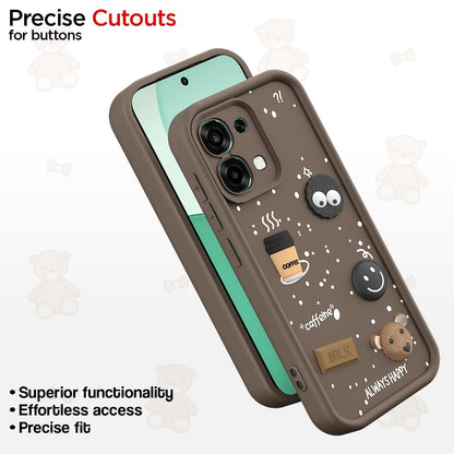 Pikkme brown Silicone mobile cover for Oppo F31 5G/F33 5G/3D – photo 6