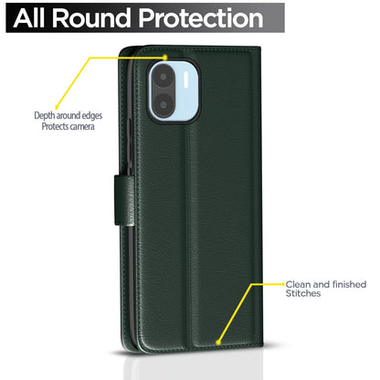 Redmi A1/A2 mobile flip cover in green by Pikkme – photo 4