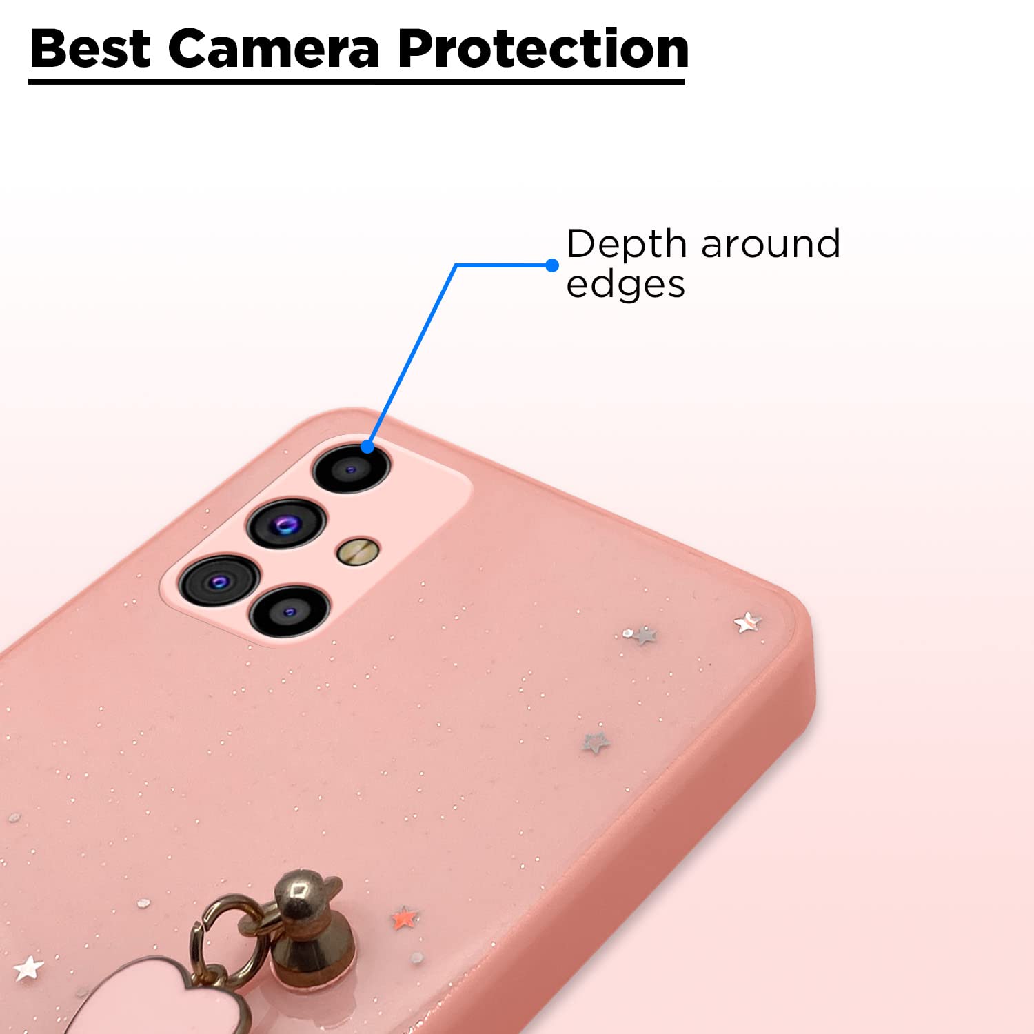 Samsung M31s Chain back cover in pink by Pikkme – photo 2
