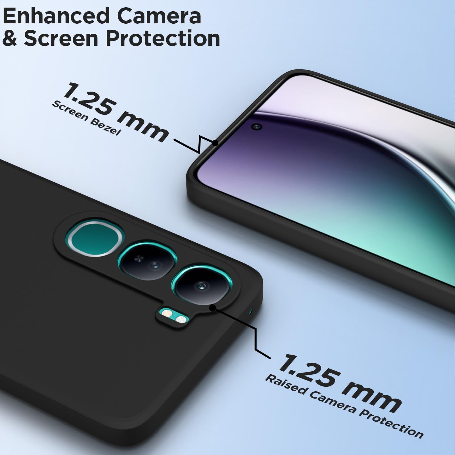 Pikkme black mobile cover for Vivo Y300/V40 Lite 5G – photo 2