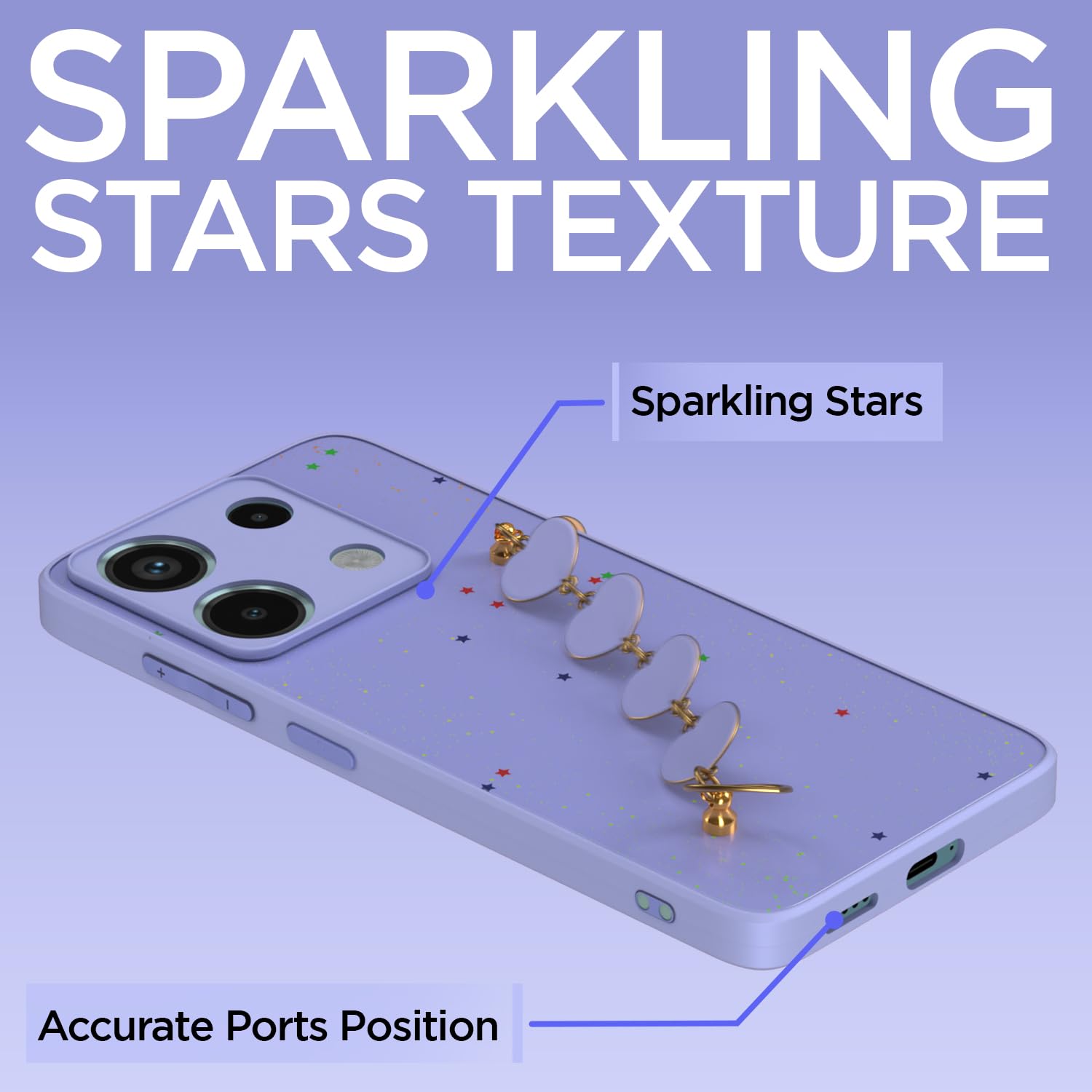 Pikkme Redmi Note 13 Pro 5G Chain purple back cover – photo 7