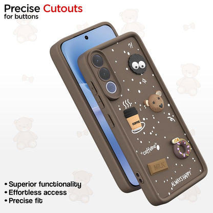 Brown Silicone back cover for Vivo V70 FE 5G/3D – Pikkme – photo 6