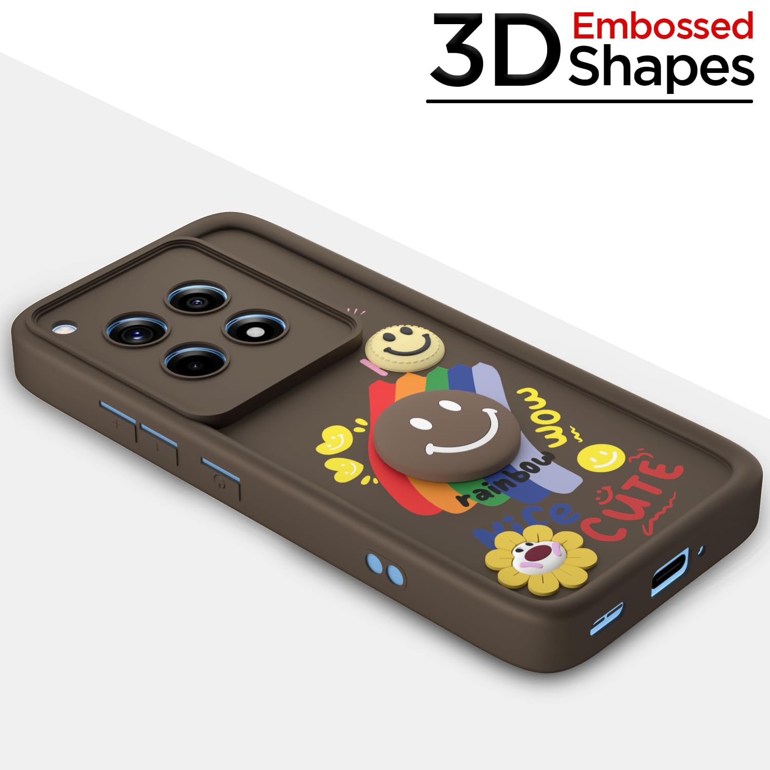 Brown back cover for OnePlus 12R 5G – Pikkme – photo 3
