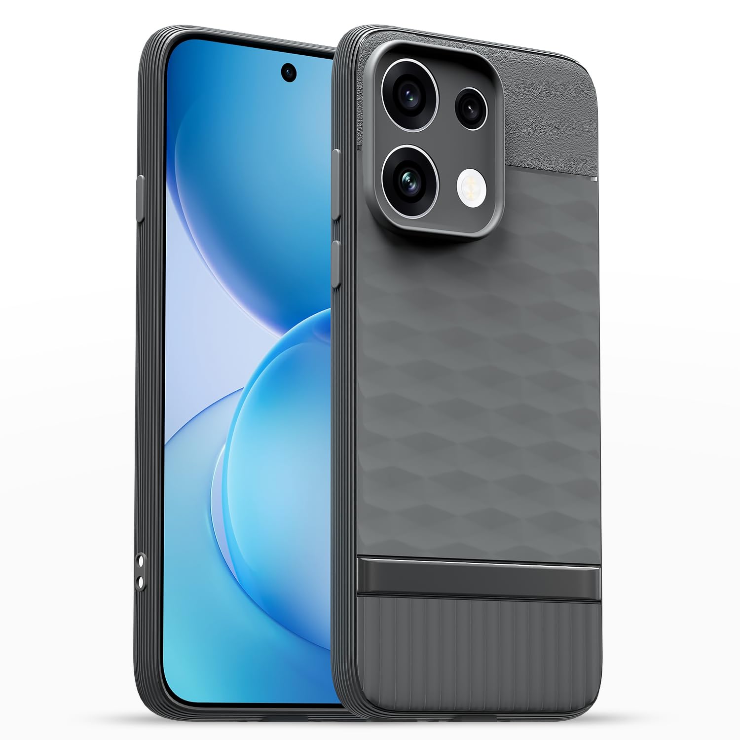 Pikkme grey back cover for Oppo Reno 16c 5G