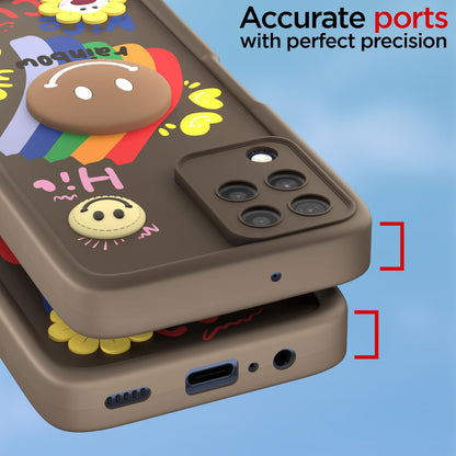 Pikkme brown Soft Silicone mobile cover for Samsung M32 4G/M32 Prime – photo 4