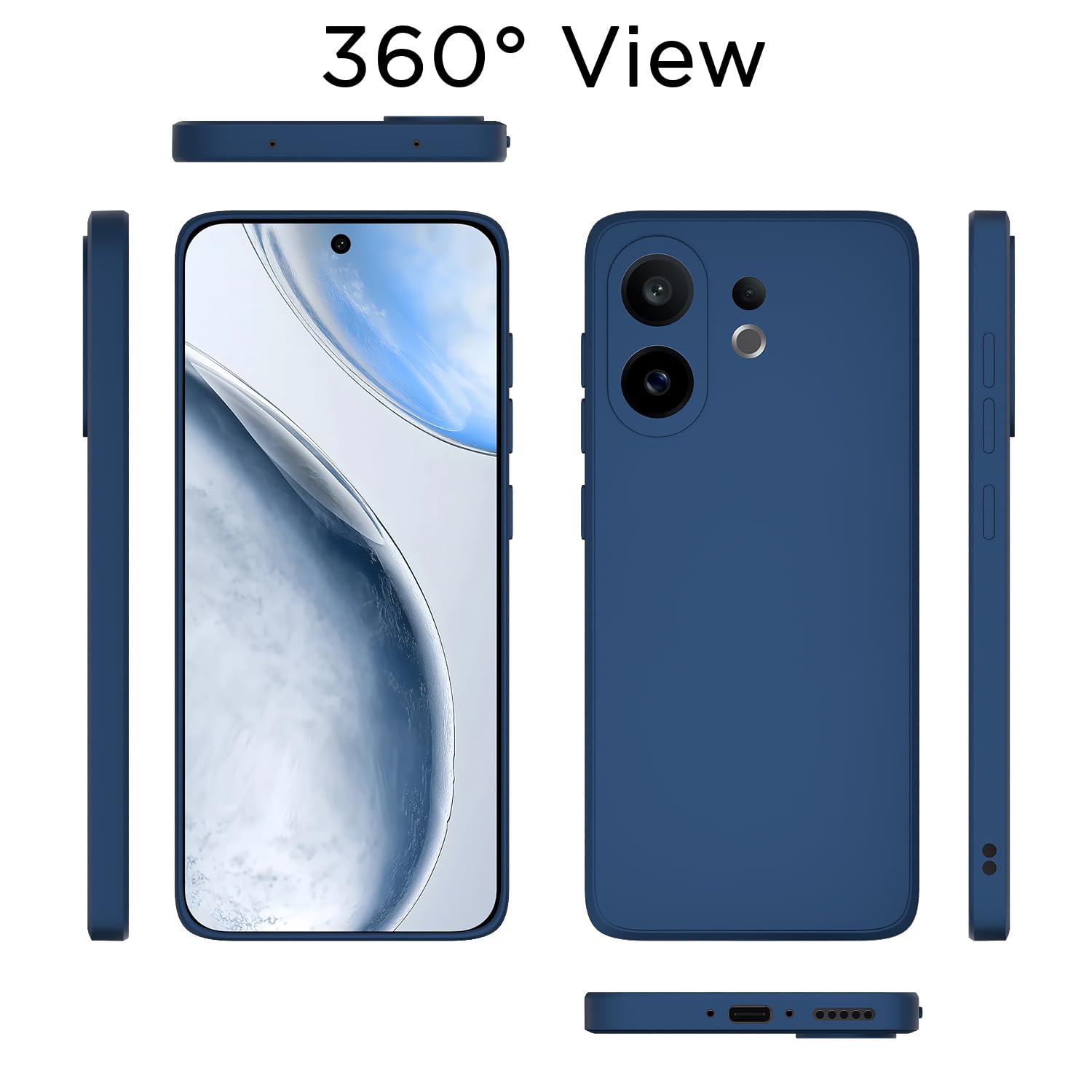 Pikkme blue phone cover for Vivo X200 FE 5G – photo 4