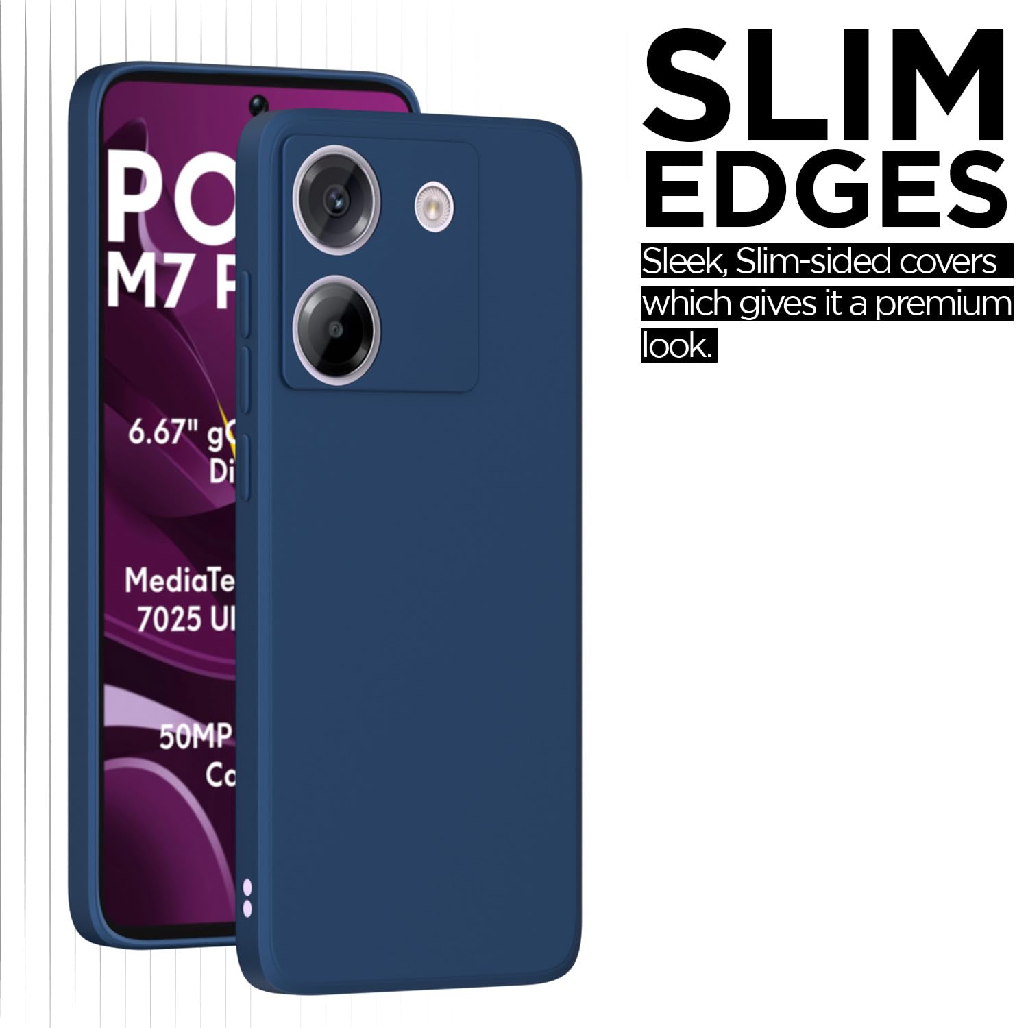 Blue phone cover for Poco M7 Pro 5G – Pikkme – photo 6