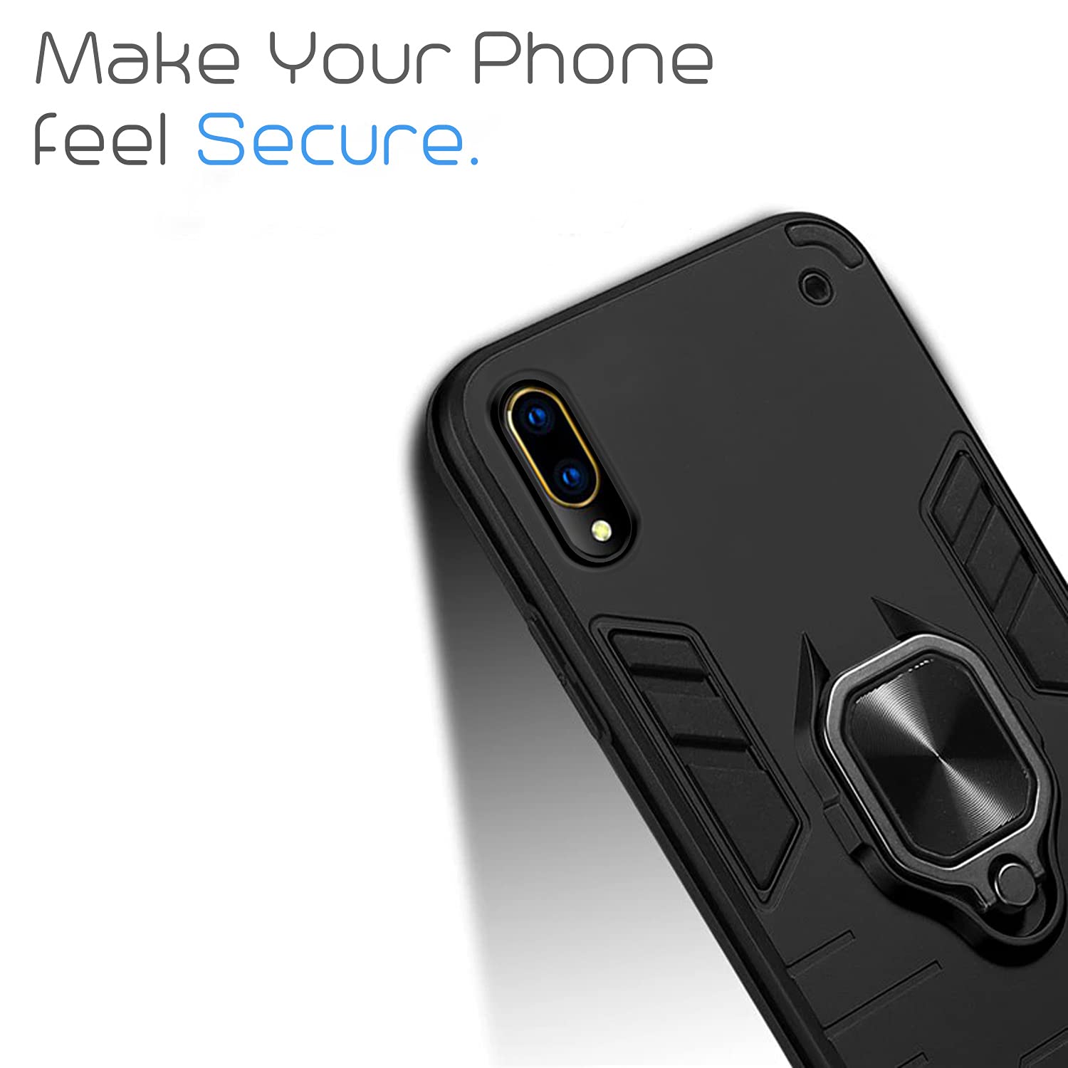Vivo V11 Pro D5 Tough Armor mobile back cover in black by Pikkme – photo 6