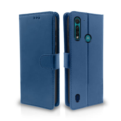 Pikkme Moto G8 Power Lite Magnetic blue mobile flip cover