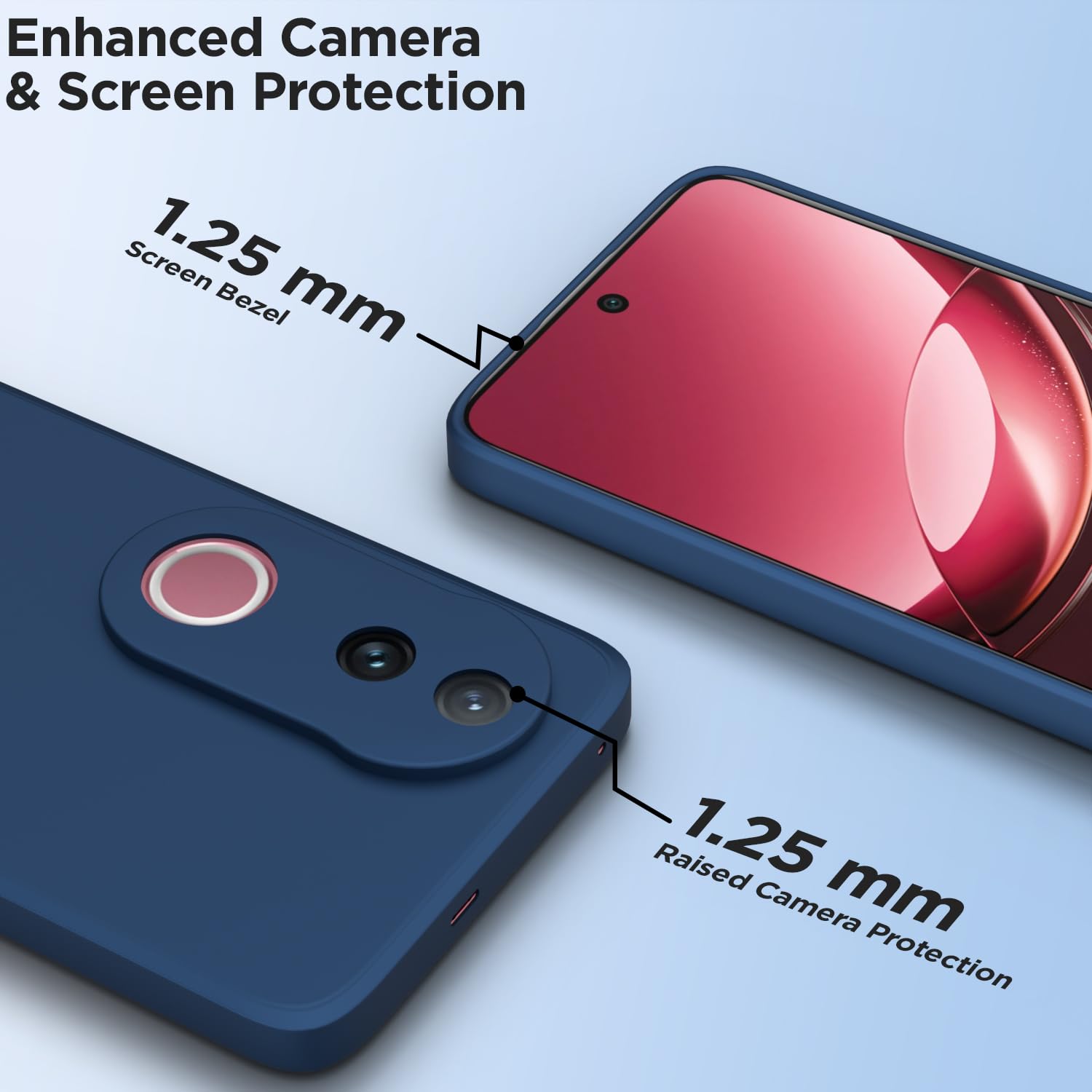 iQOO Z10R/Vivo V50/V50e/Vivo T4R 5G mobile cover in blue by Pikkme – photo 2