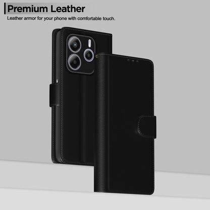 Black mobile flip cover for Redmi Note 14 5G – Pikkme – photo 2