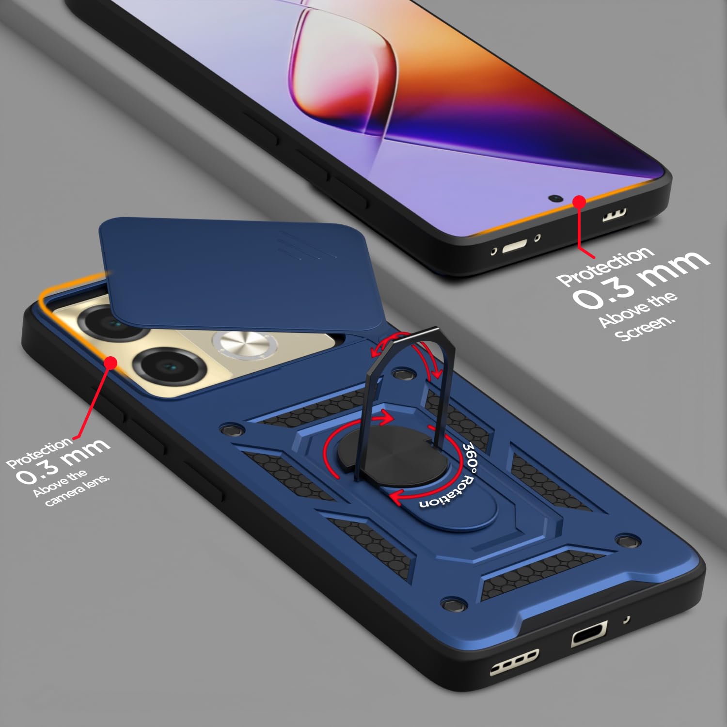 Blue mobile back cover for Infinix Note 40 Pro 5G/360 – Pikkme – photo 4