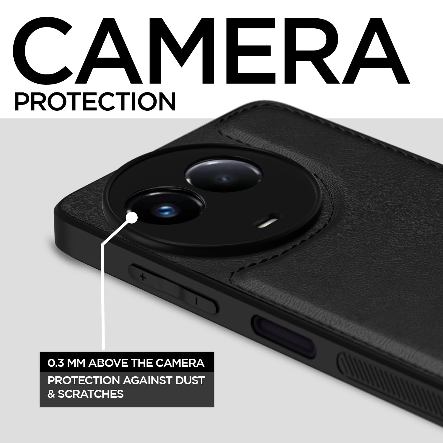 Pikkme black Leather mobile cover for Realme 11/11X 5G/Narzo 60X 5G – photo 3