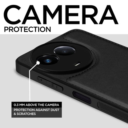 Pikkme black Leather mobile cover for Realme 11/11X 5G/Narzo 60X 5G – photo 3