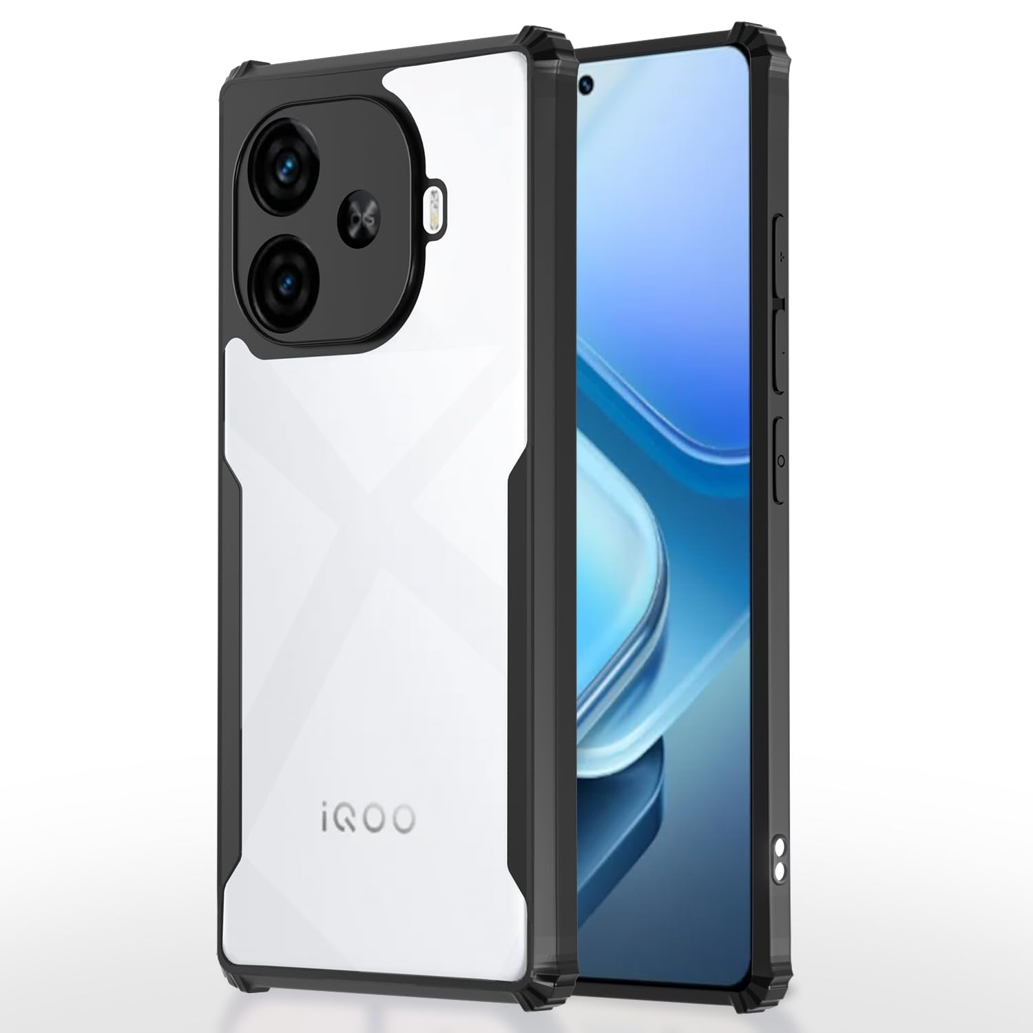 Pikkme Vivo Y200 GT 5G black mobile back cover