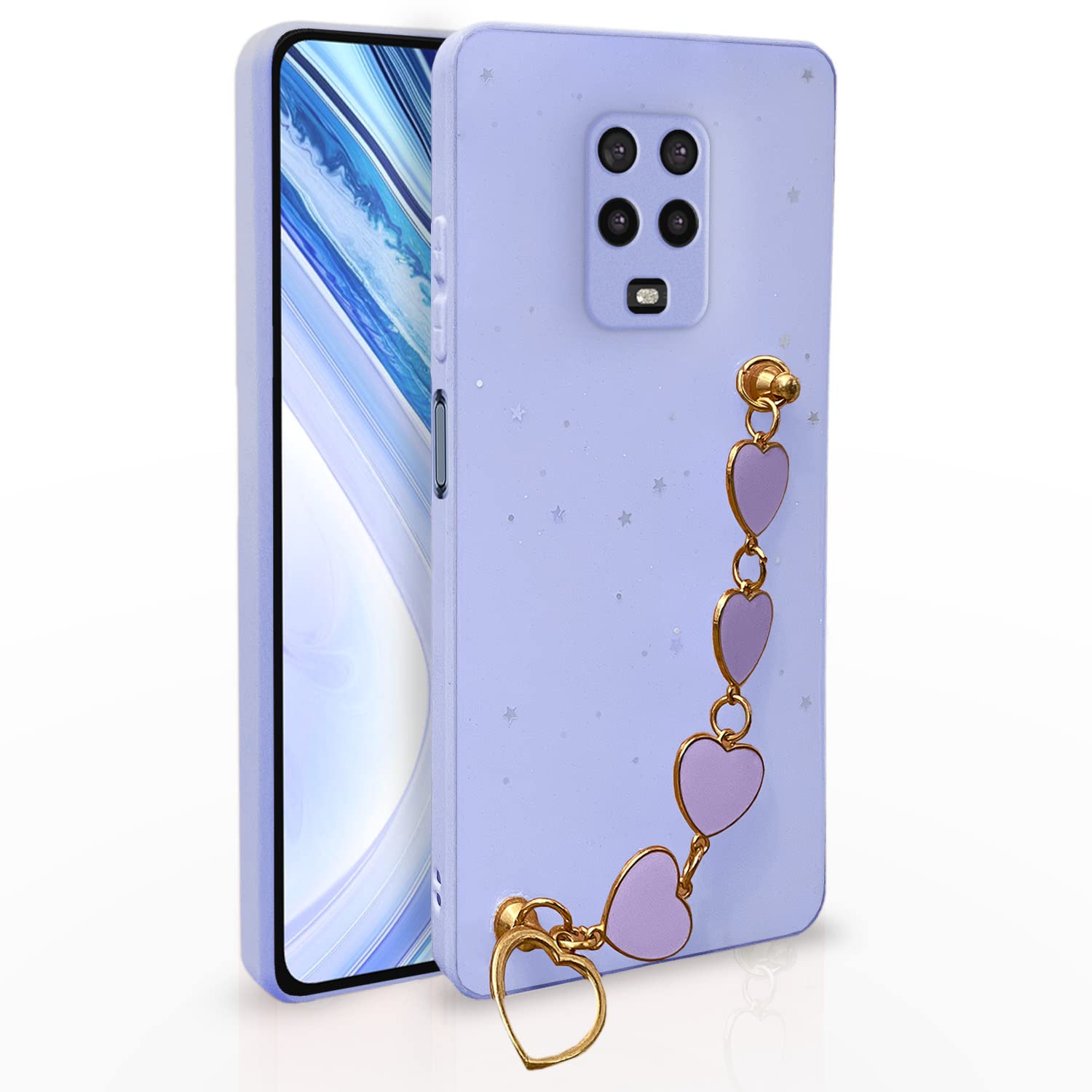 Pikkme purple Chain mobile cover for Redmi Note 9 Pro/Note 9 Pro Max/Poco M2 Pro/Note 10 Lite