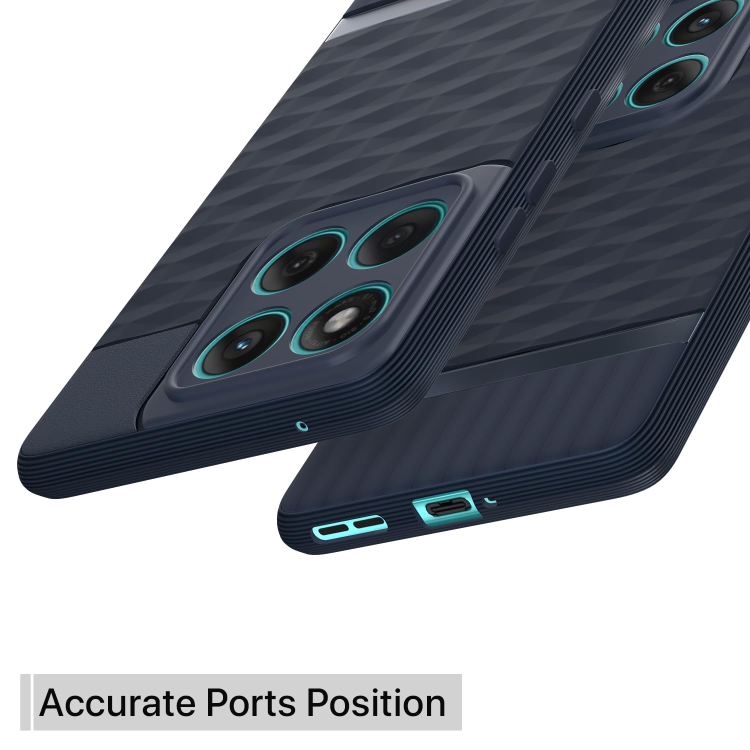 Pikkme Motorola MotoEdge 60 Fusion 5G Gencase Back cover (Blue)
