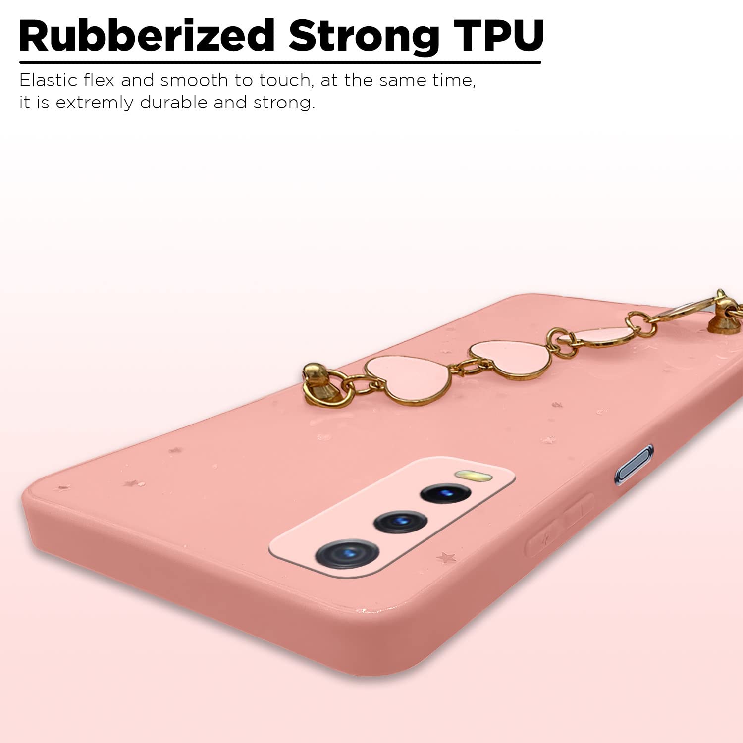 Vivo Y12s/Y20/Y20i/Y20G Chain back cover in pink by Pikkme – photo 5