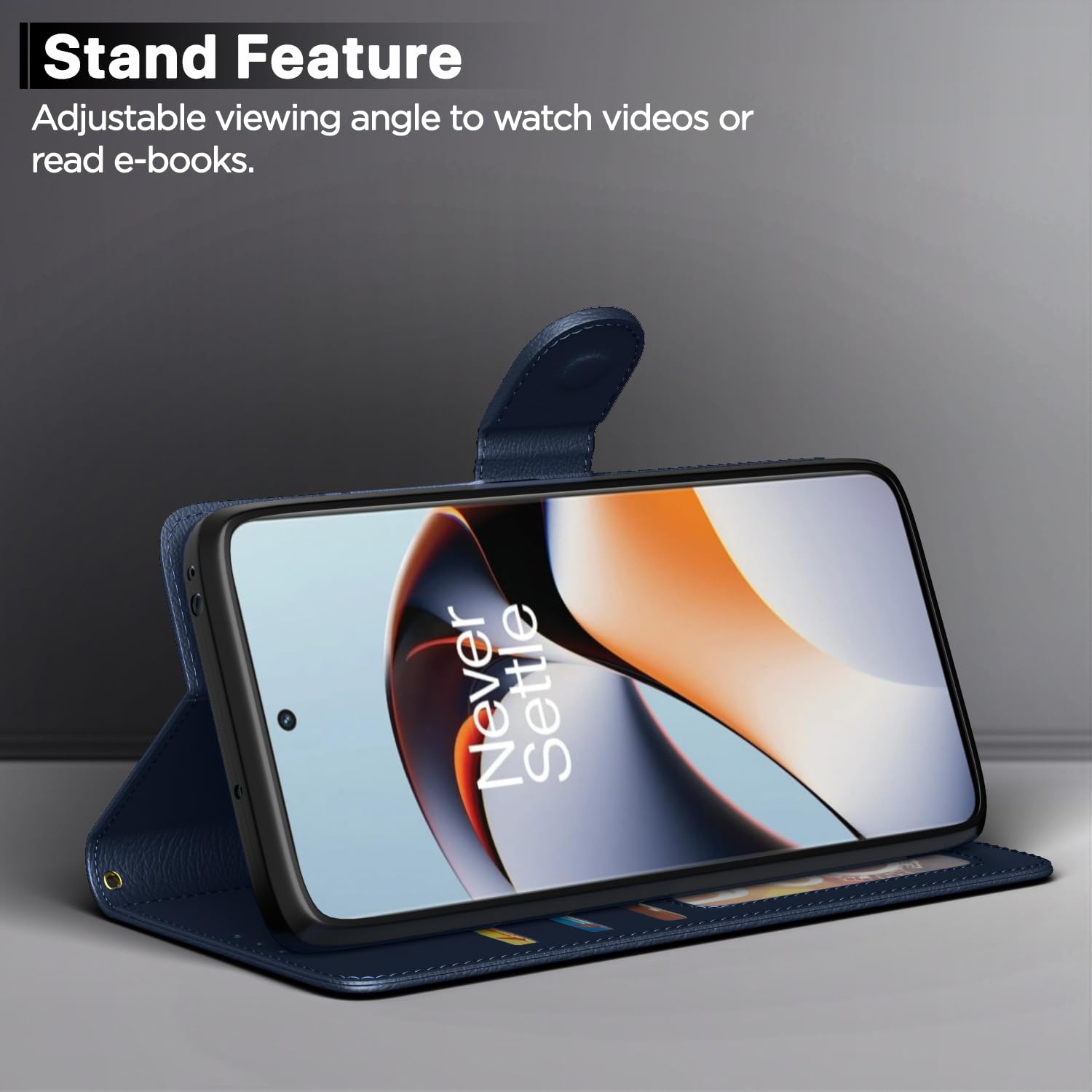 Pikkme OnePlus 11R 5G blue wallet flip cover – photo 3