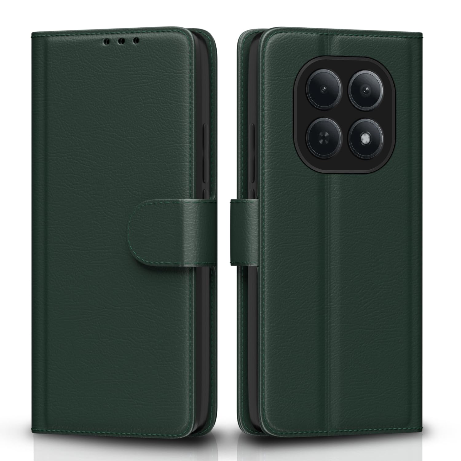 Pikkme Redmi Note 15 5G green mobile flip cover