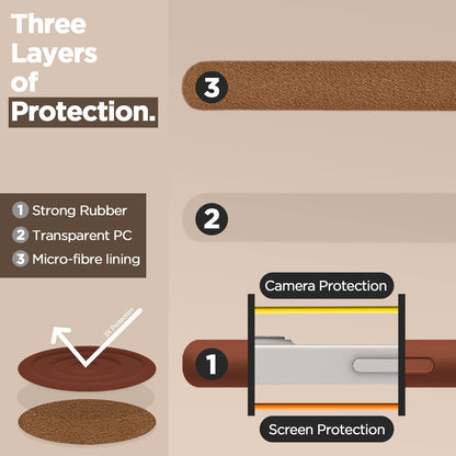Pikkme brown mobile cover for iPhone 14 Plus – photo 3