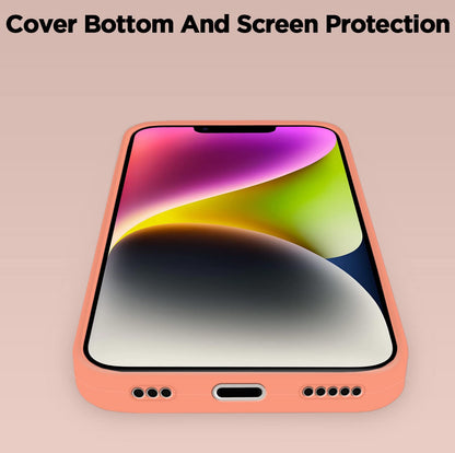 iPhone 14 Plus Soft Silicone back cover in new peach by Pikkme – photo 7