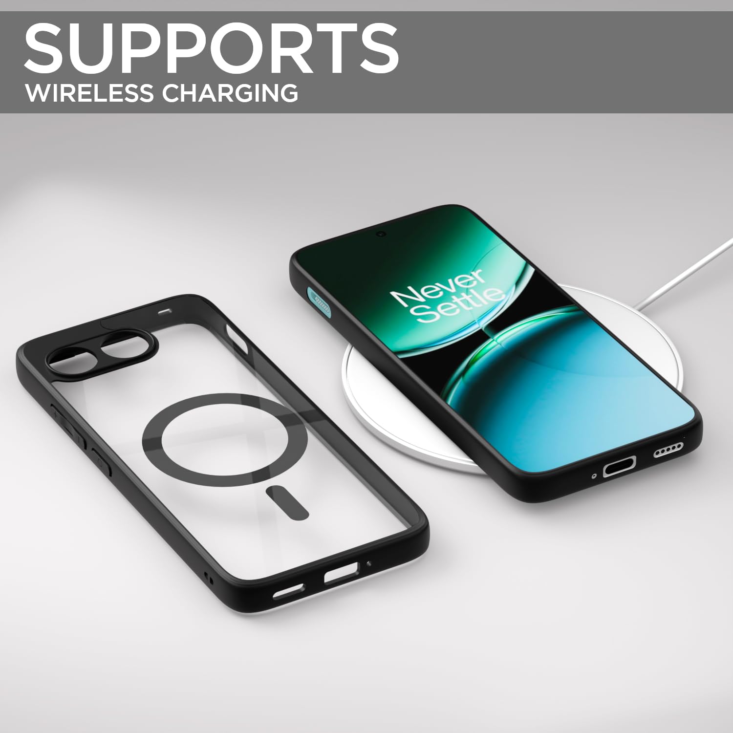 Pikkme black mag-safe MagSafe phone cover for OnePlus Nord 4 5G – photo 7