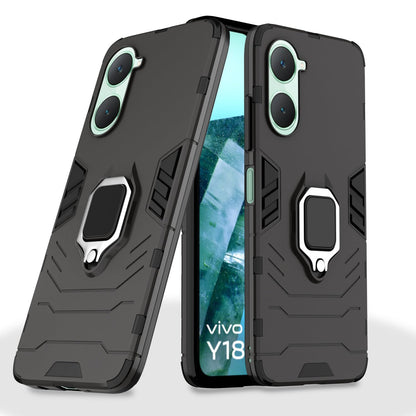Black D5 Tough Armor phone cover for iQOO Z9 Lite 5G/Vivo T3 Lite 5G/Vivo Y18/Y18e/Y03 – Pikkme