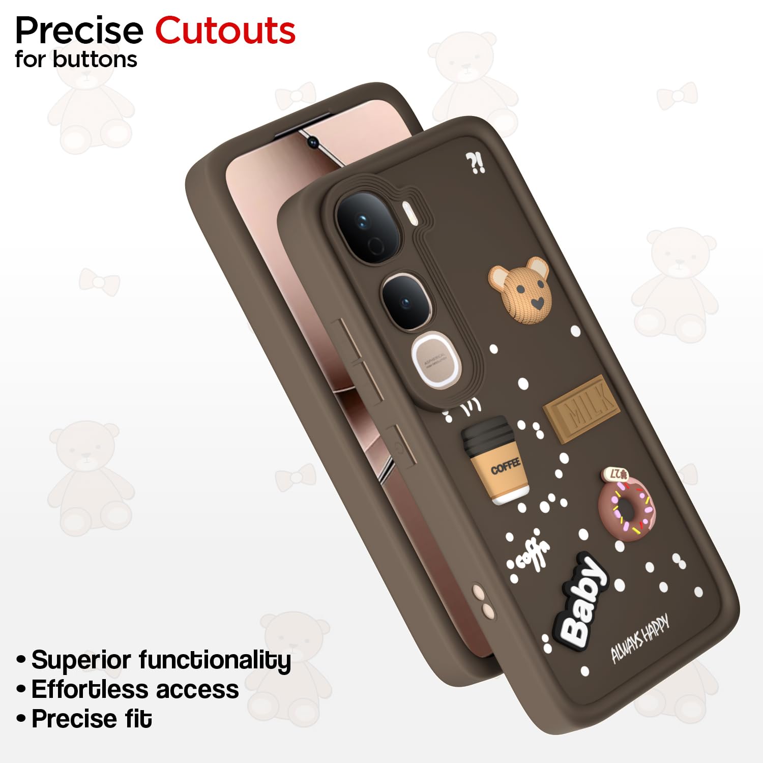 Pikkme Vivo Y400 Pro 5G/3D brown mobile cover – photo 6