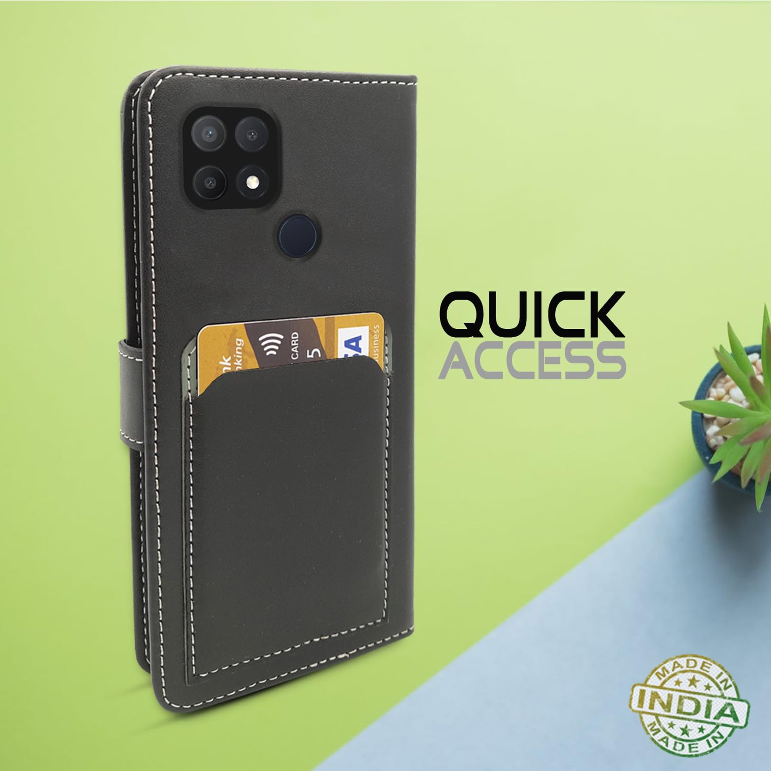 Grey Magnetic flip case for Oppo A15/A15s – Pikkme – photo 5