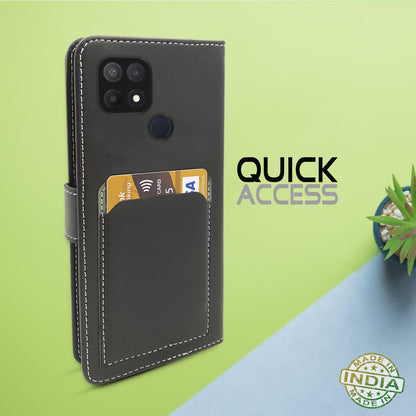 Grey Magnetic flip case for Oppo A15/A15s – Pikkme – photo 5