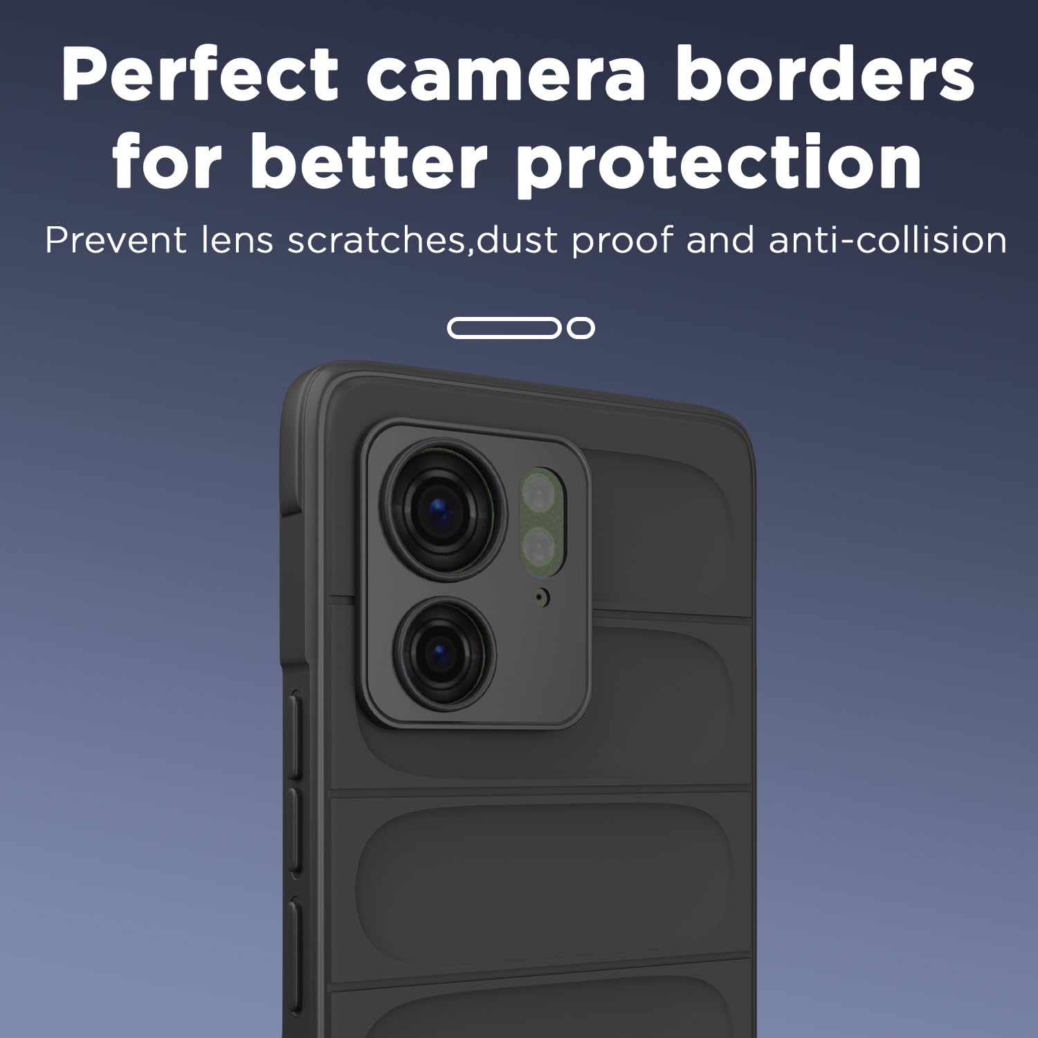 Pikkme Moto Edge 40 Liquid Silicone black mobile back cover – photo 5