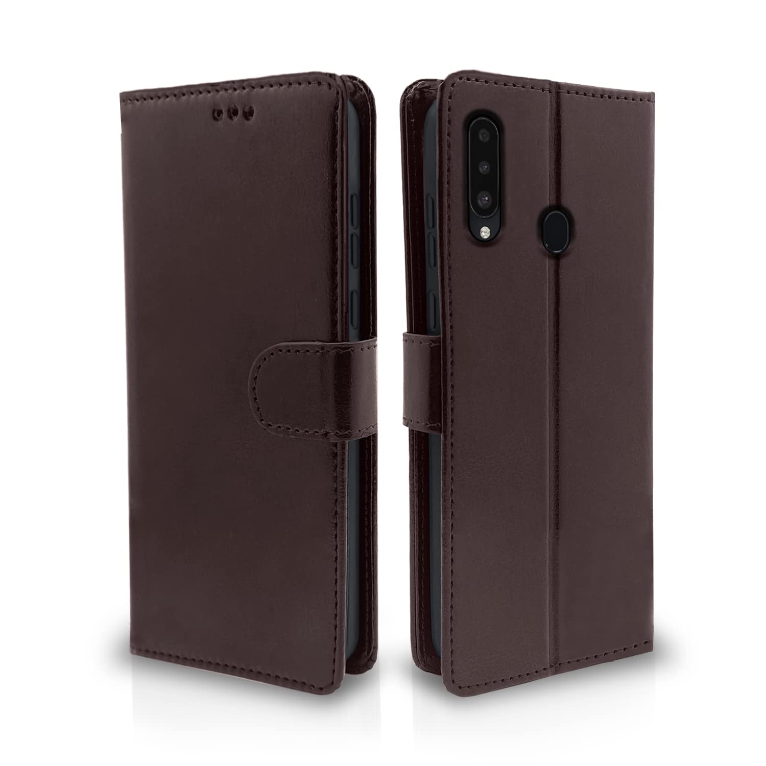  Samsung Galaxy A20s Vintage Flip Cover  - Coffee