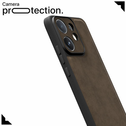 Vivo V60/T4 Pro 5G Leather phone cover in coffee by Pikkme – photo 5