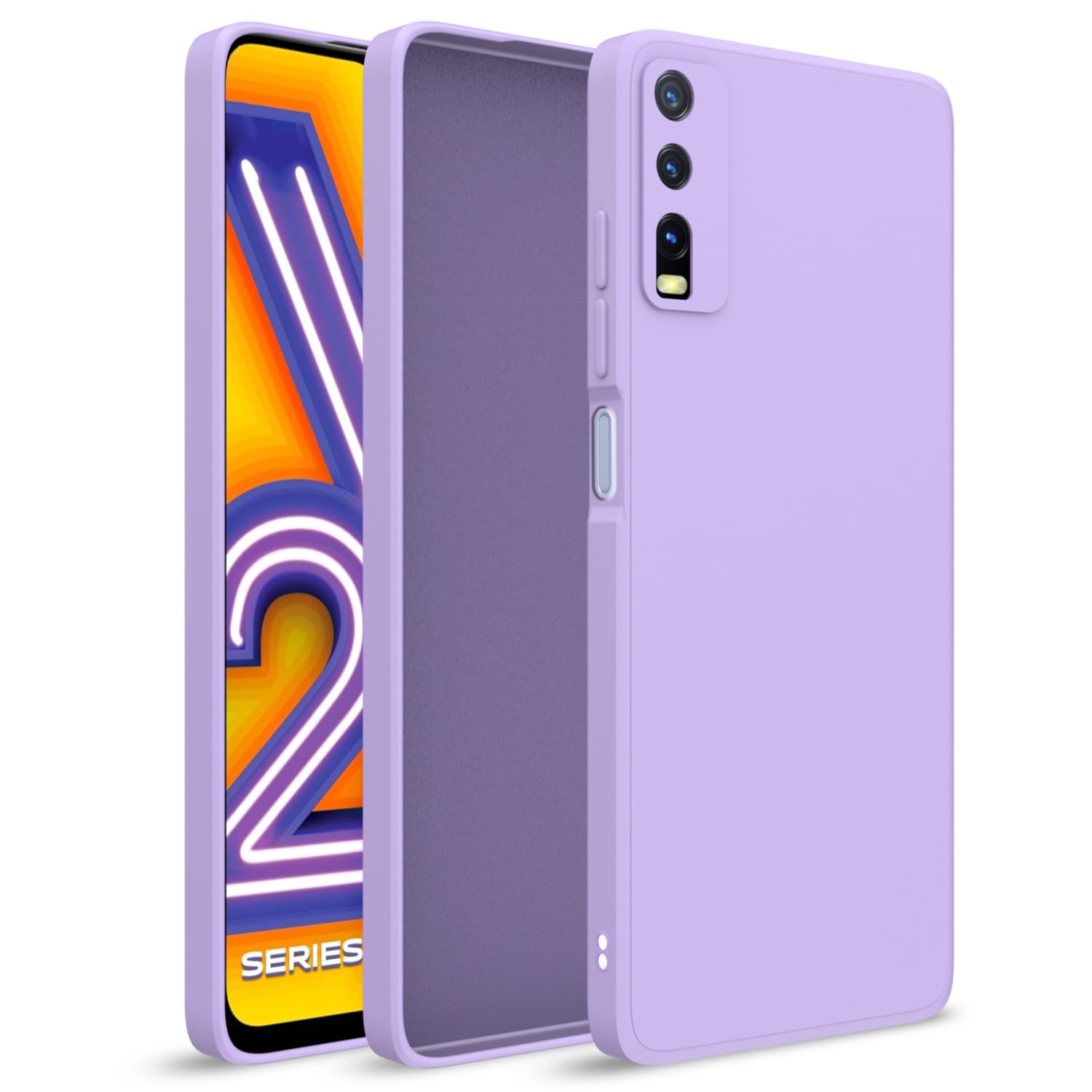Pikkme purple back cover for Vivo Y12s/Y20/Y20i/Y20G