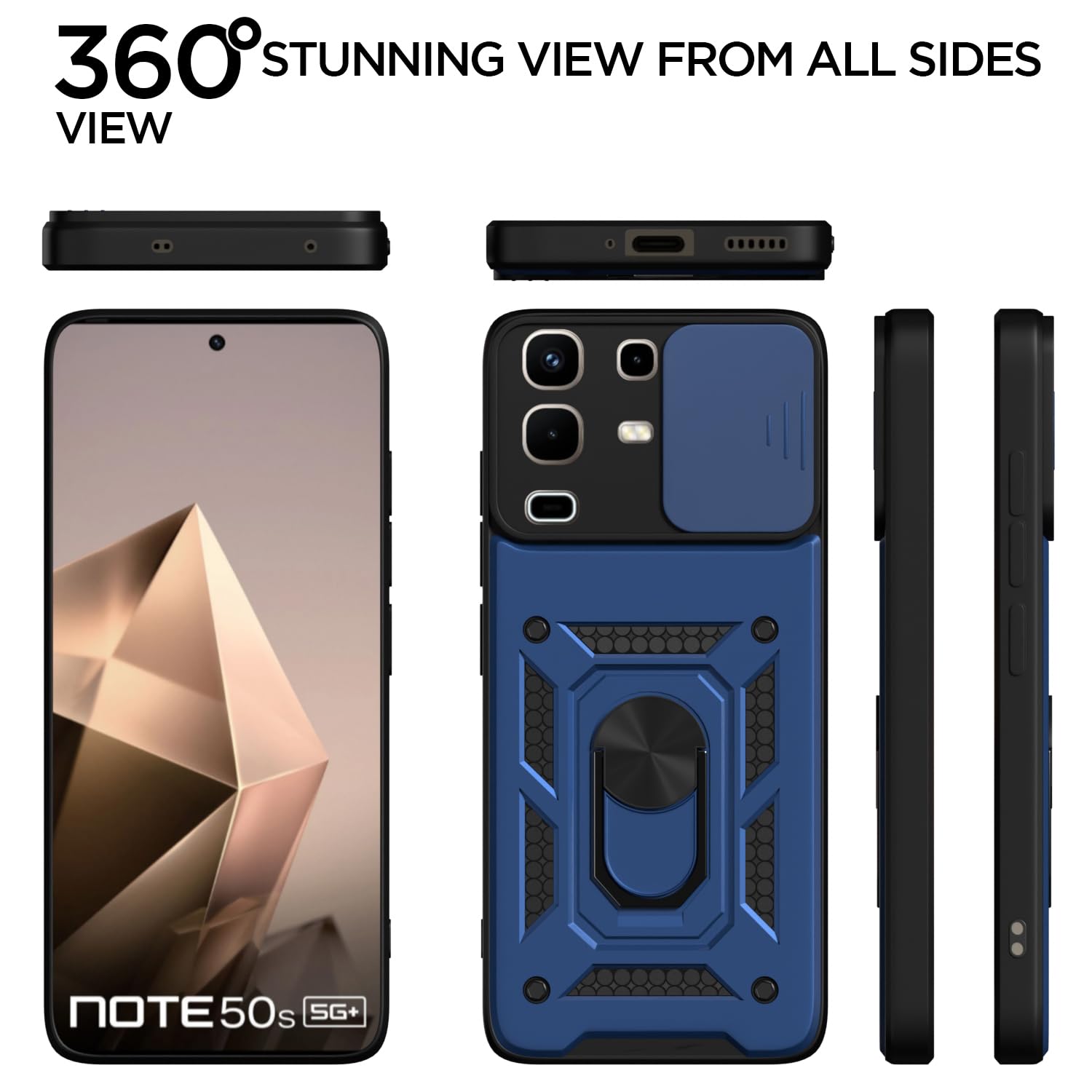 Pikkme Infinix Note 50s 5G/360 blue mobile cover – photo 5