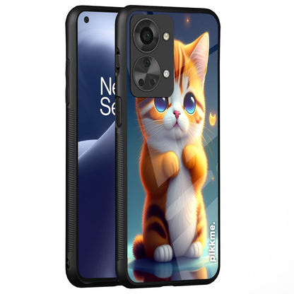 Pikkme Cat mobile back cover for OnePlus Nord 2T 5G