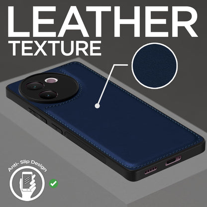 Pikkme Vivo V30e 5G Leatherback Back Case | Blue