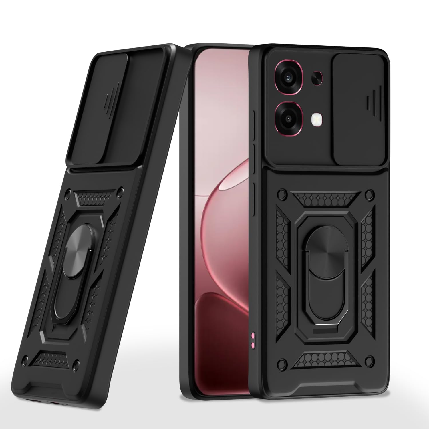 Black D10 Camera Shield back cover for Oppo F31 5G/F33 5G/360 – Pikkme