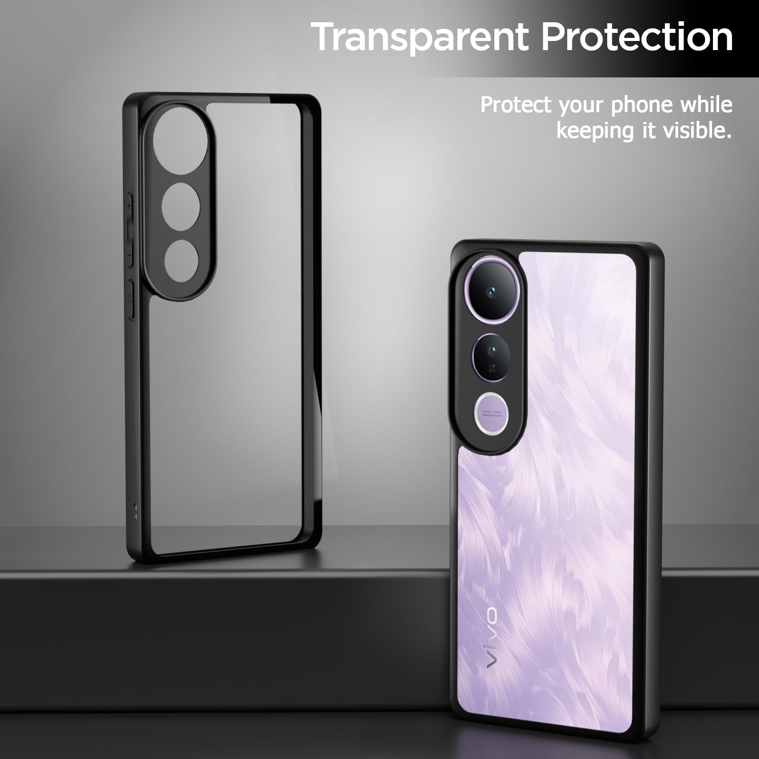 Pikkme Vivo V50 Lite 4G Hybrid black mobile cover – photo 3