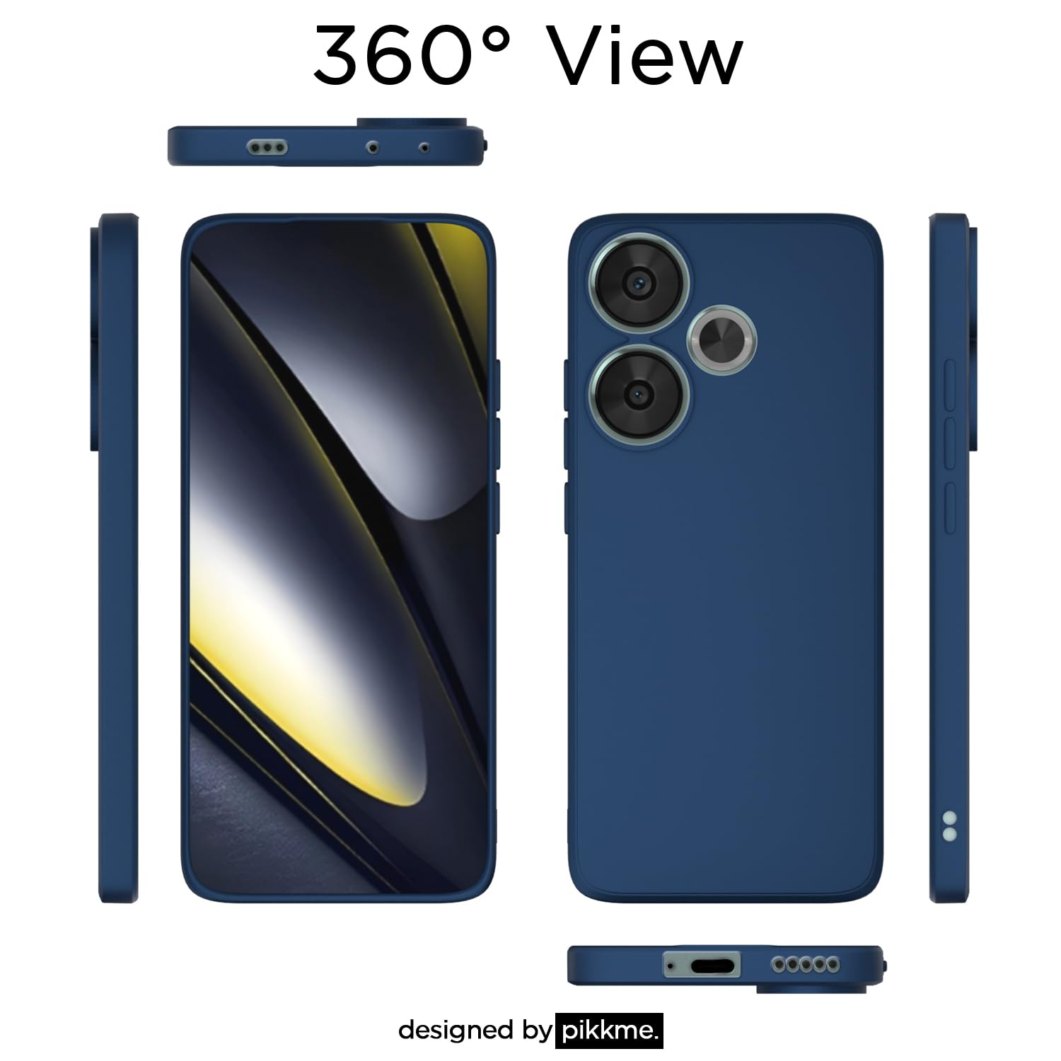 Blue back cover for Poco F6 5G – Pikkme – photo 3