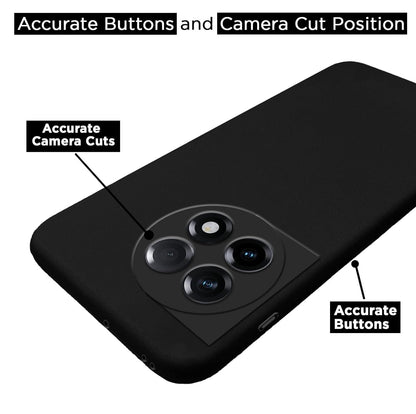 Pikkme black Liquid Silicone phone cover for OnePlus 11R 5G – photo 3