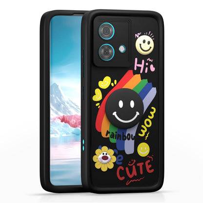 Pikkme black Soft Silicone mobile cover for Moto Edge 40 Neo 5G