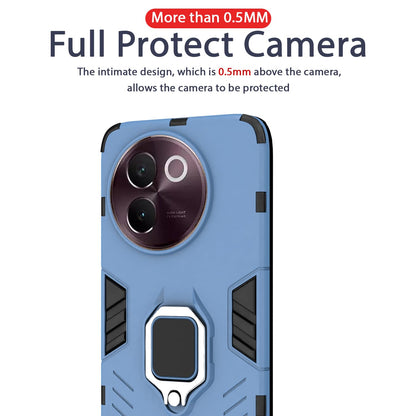 Pikkme Vivo V30E 5G D5 Tough Armor Back Cover (Blue)