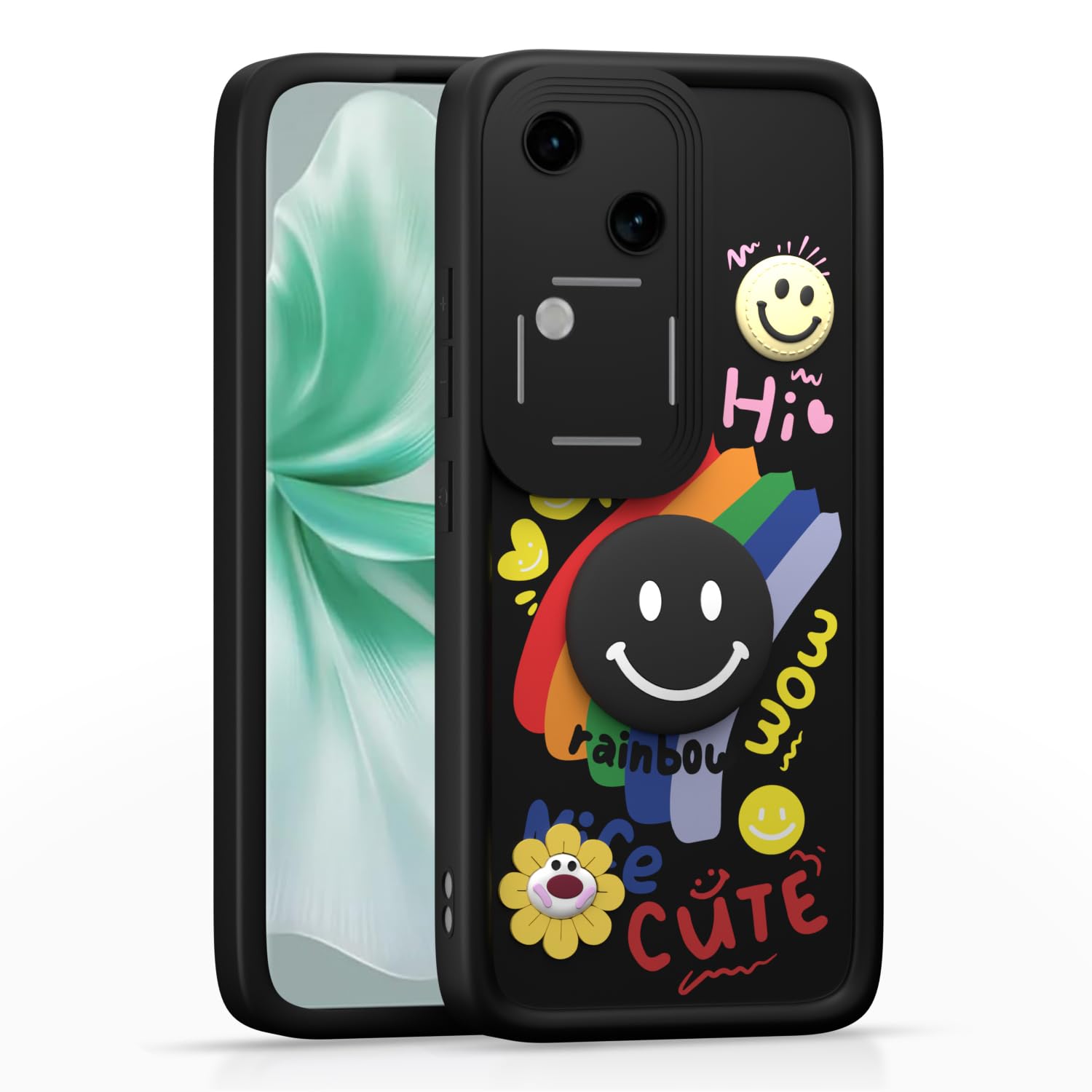 Pikkme Vivo V30/V30 Pro 5G black mobile cover