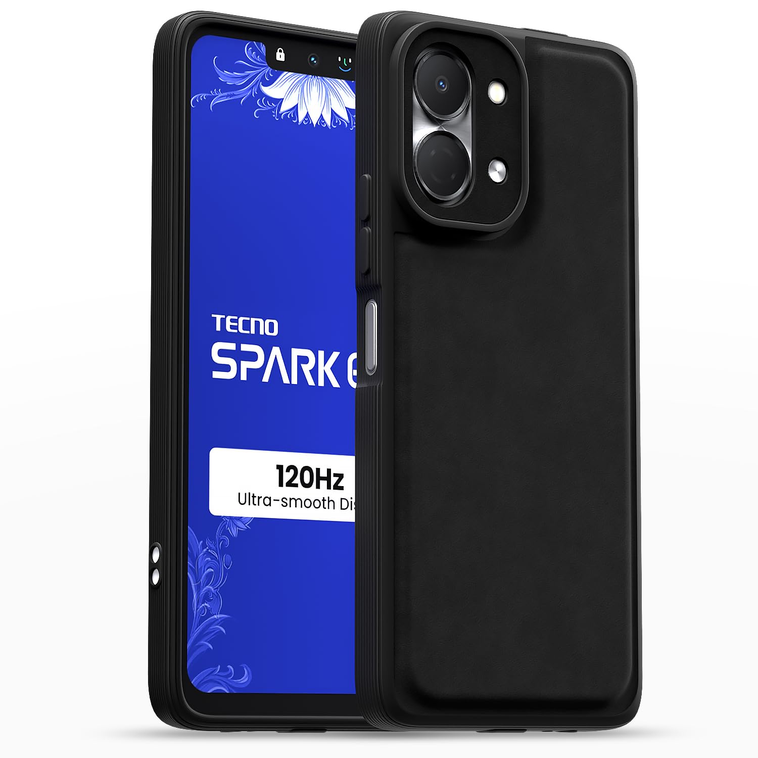 Pikkme Tecno Spark Go 3 Leather black mobile cover