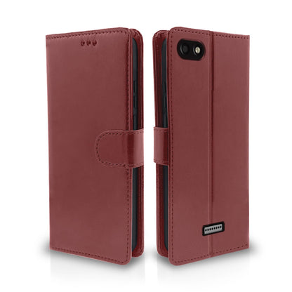 Brown Wallet mobile flip cover for Redmi 6A – Pikkme